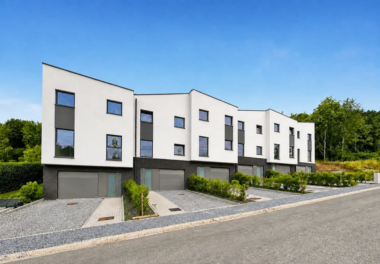Maisons neuves contemporaines à Flémalle